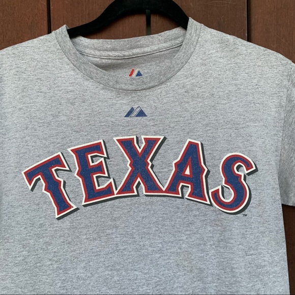 MLB Texas Rangers Gray Jersey Number 32 Short Sleeve Tee Shirt Size Small - Picture 2 of 4